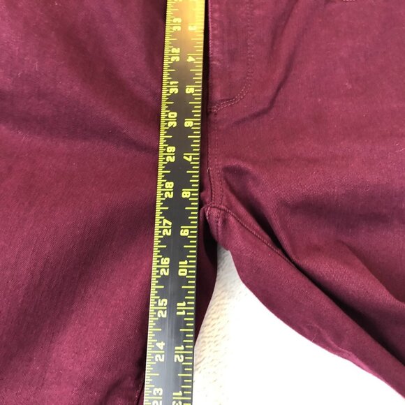 Talbots Womens Pants Size 4P Slim Jeggings Snkle Stretch Casual Travel Burgundy - Picture 6 of 12